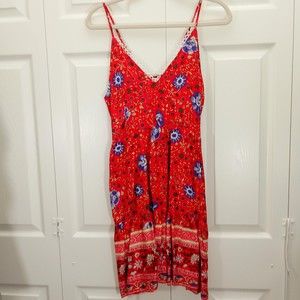 NWT Lacsana Print V-Neck Dress in Size M